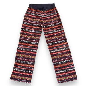 Old Navy Girls Fleece Pajama Casual Pants Geo Print Colorful Medium 8